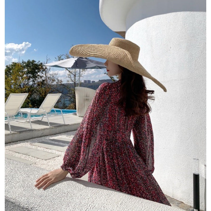 Photograph Dress Woman Super Fairy Bohemian Floral Big Swing