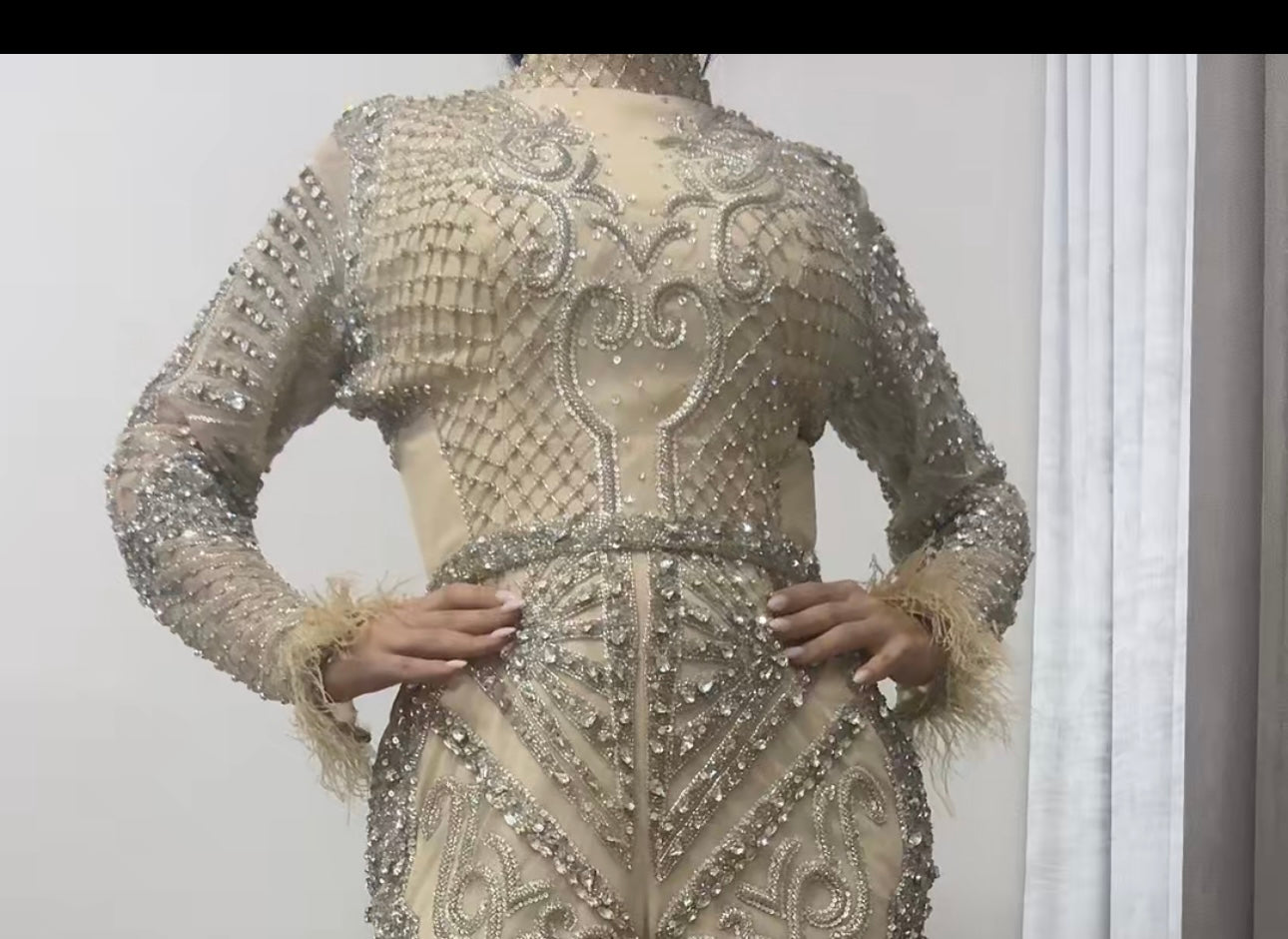 Luxury jumpsuit limited edition with Natural stones