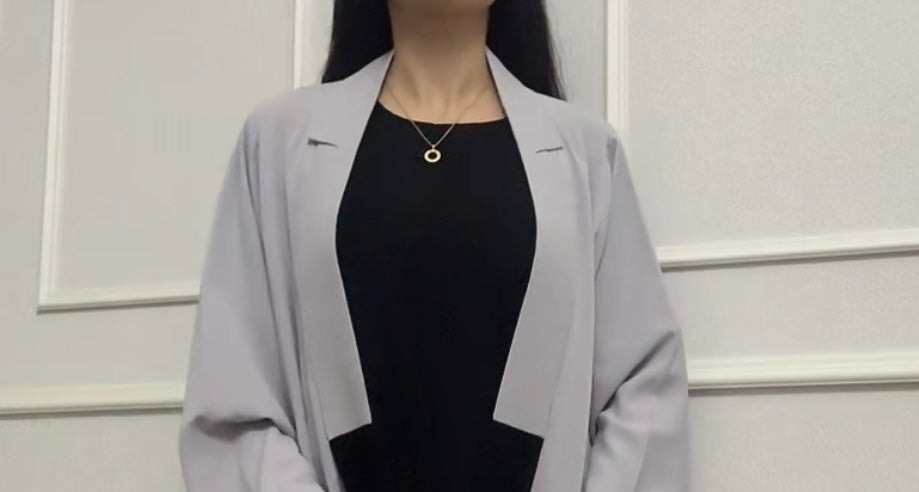 Abaya Silhouette Elegant suit style  2 piece