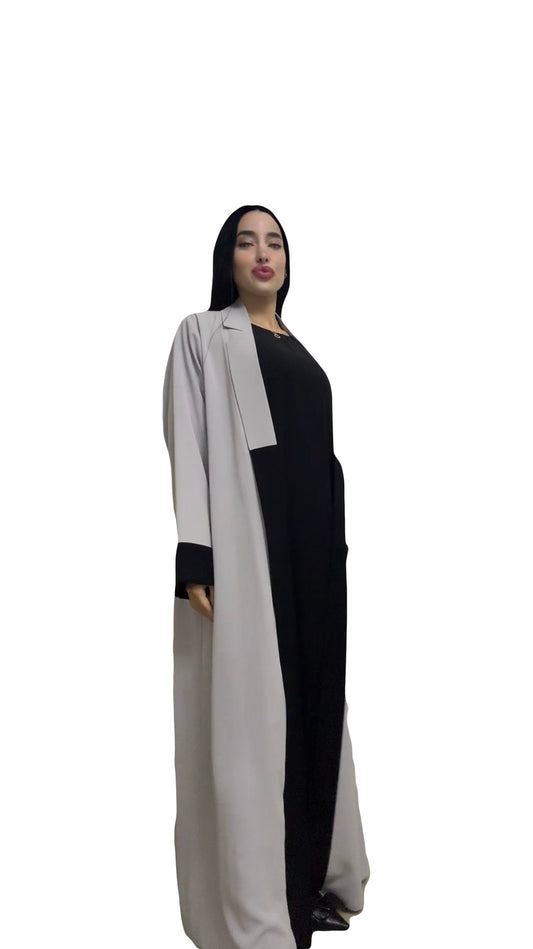 Abaya Silhouette Elegant suit style  2 piece